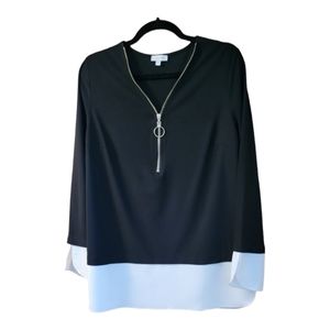 Laura Black and White Top